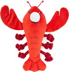 ZippyPaws Playful Pal Luca the Lobster Squeaky Plush Dog Toy