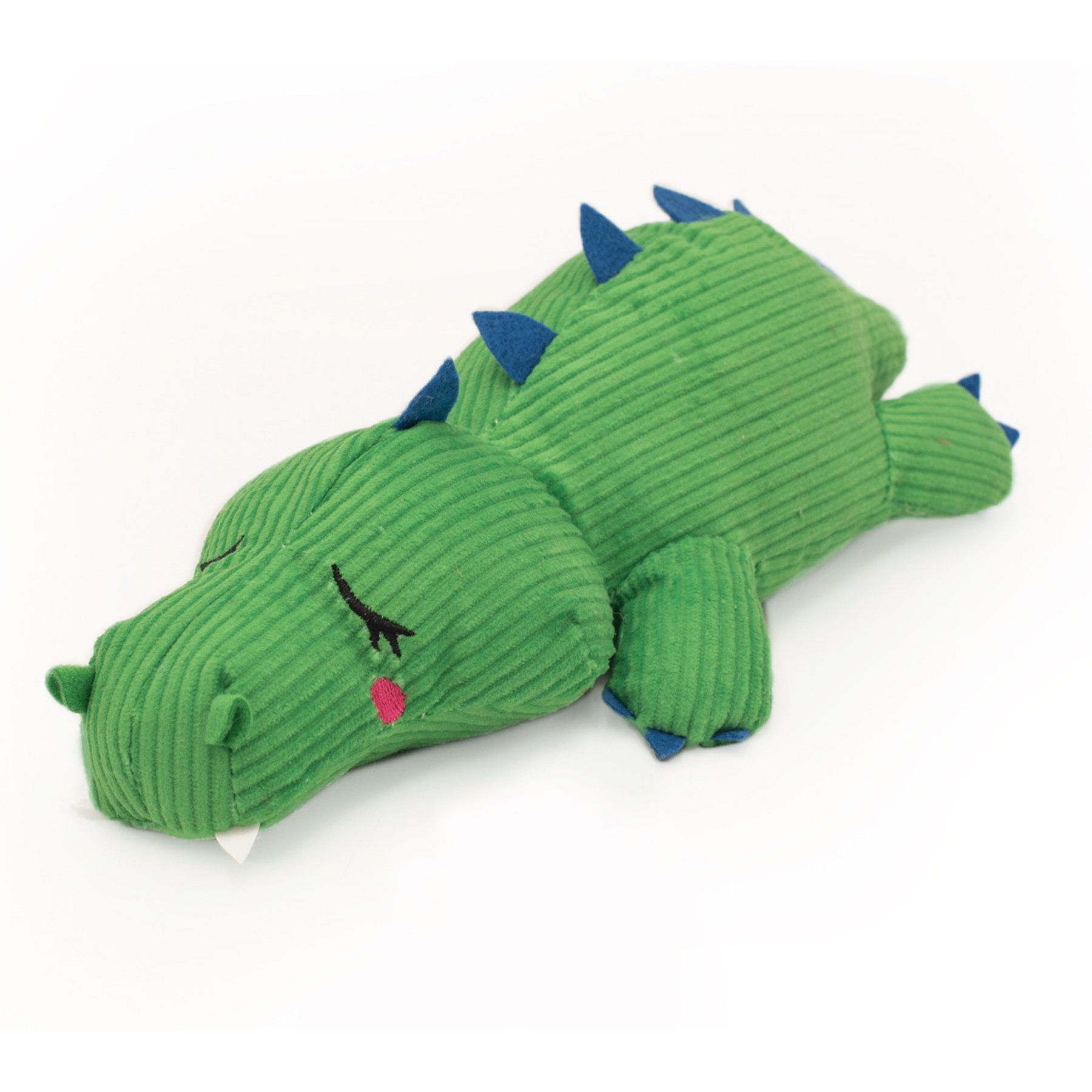 ZippyPaws Snooziez with Shhhqueaker Alligator Plush Dog Toy
