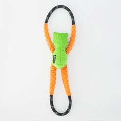 ZippyPaws RopeTugz Tree Frog Squeaky Rope Tug Dog Toy slide 2 of 2