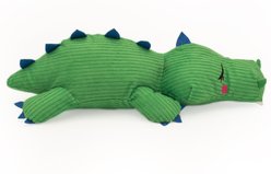ZippyPaws Snooziez with Shhhqueaker Alligator Plush Dog Toy slide 2 of 3