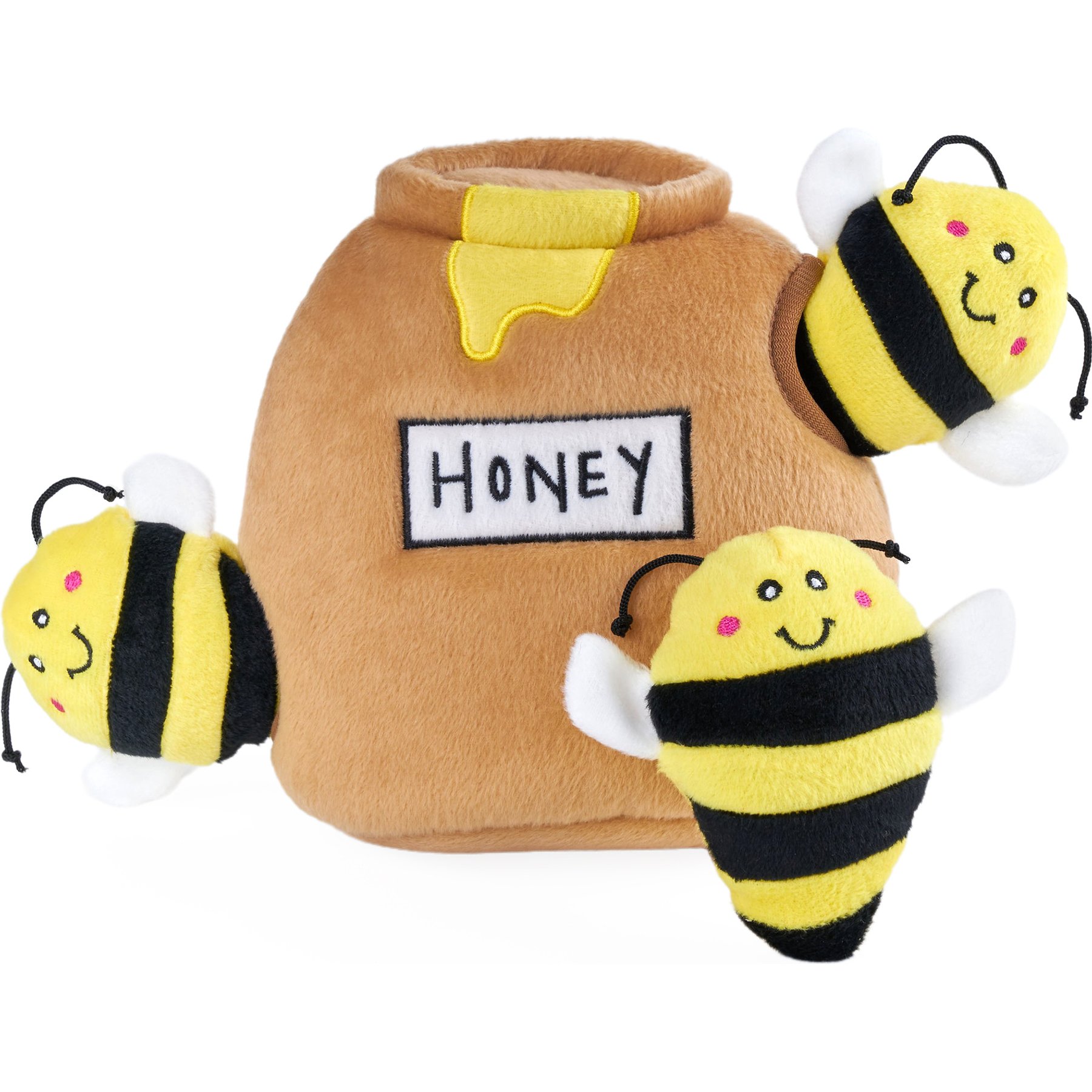ZippyPaws Zippy Burrow Honey Pot Squeaky Hide & Seek Dog Toy