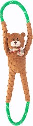 ZippyPaws RopeTugz Bear Squeaky Rope Tug Dog Toy