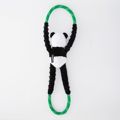 ZippyPaws RopeTugz Panda Squeaky Rope Tug Dog Toy slide 2 of 2