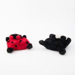 ZippyPaws Squeakie Pad Ladybug Panda Squeaky Variety Pack Dog Toy slide 2 of 2