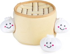 ZippyPaws Zippy Burrow Soup Dumplings Squeaky Hide & Seek Dog Toy