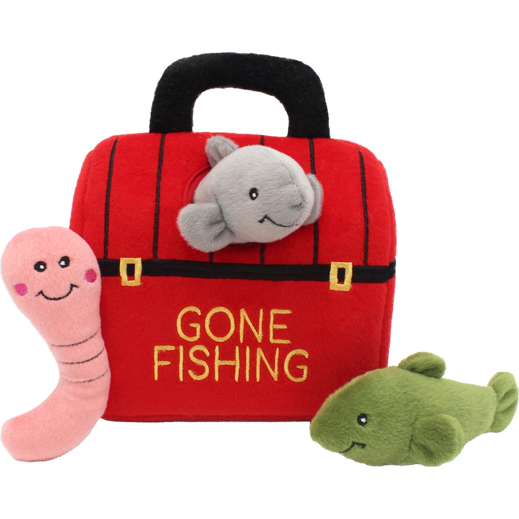 ZippyPaws Zippy Burrow Tackle Box Squeaky Hide & Seek Dog Toy