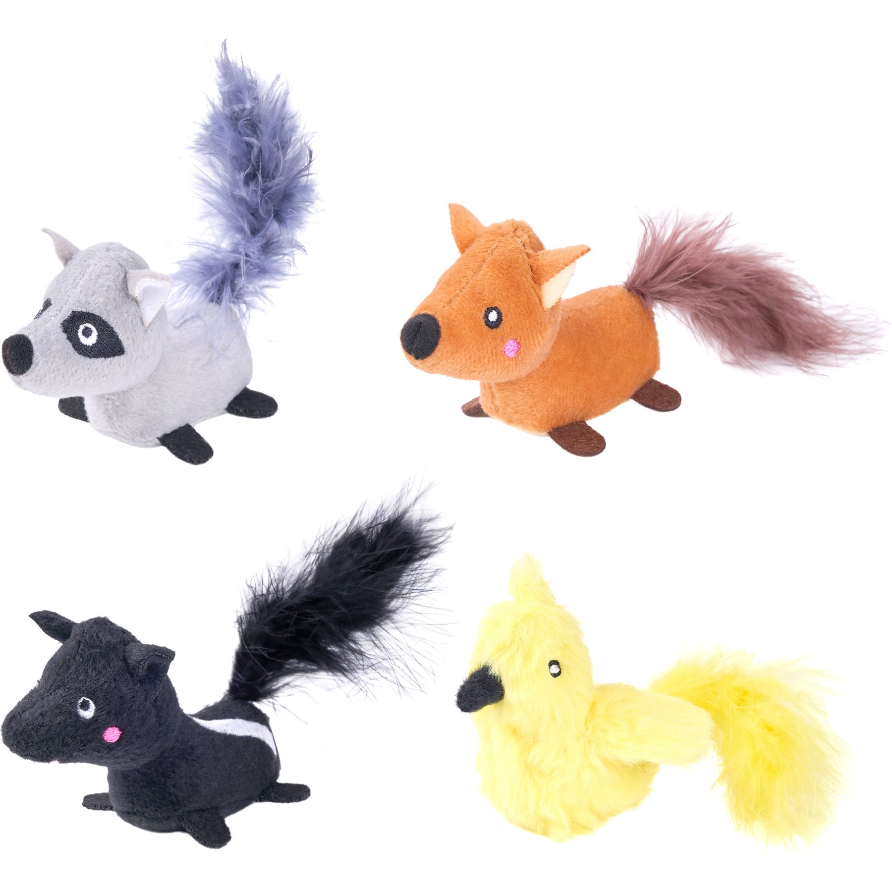 ZippyClaws Critters Catnip Cat Toy, 4 count