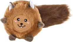 ZippyPaws Bushy Throw Squirrel Squeaky Plush Dog Toy