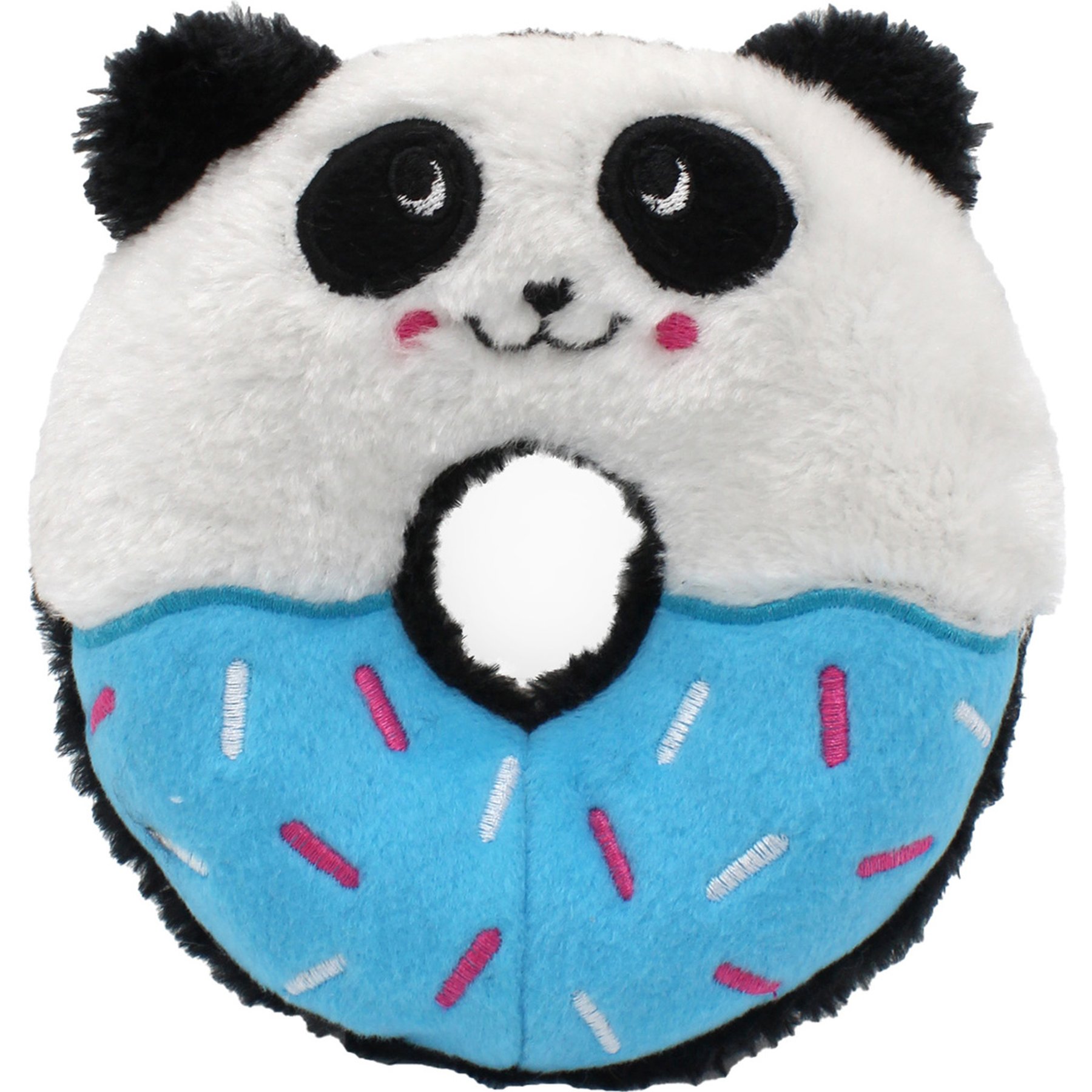 ZippyPaws Donutz Buddies Panda Stuffing Free Plush Dog Toy
