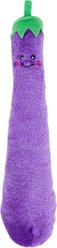 ZippyPaws Jigglerz Eggplant Squeaky Plush Dog Toy
