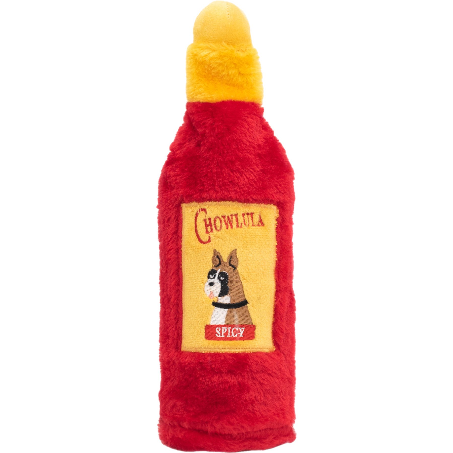 ZippyPaws Hot Sauce Crusherz Chowlula Stuffing Free Plush Dog Toy