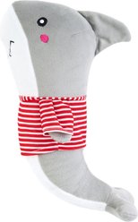 ZippyPaws Playful Pal Shelby the Shark Squeaky Plush Dog Toy