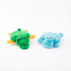 ZippyPaws Squeakie Pad Hippo Alligator Squeaky Variety Pack Dog Toy