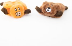 ZippyPaws Squeakie Pad Bear Moose Squeaky Variety Pack Dog Toy