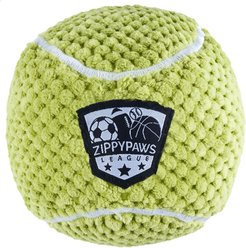 ZippyPaws Tennis SportsBallz Squeaky Plush Dog Toy