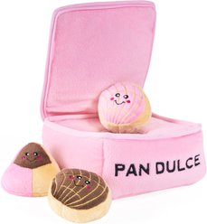 ZippyPaws Zippy Burrow Pan Dulce Box Squeaky Hide & Seek Dog Toy