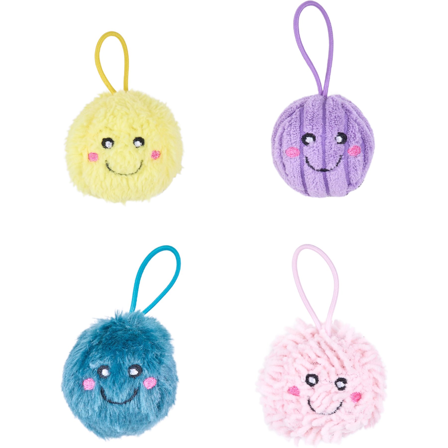 ZippyClaws Flingerz PomPoms Catnip Cat Toy, 4 count