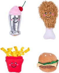 ZippyClaws NomNomz Fast Food Catnip Cat Toy, 4 count