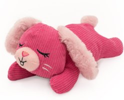 ZippyPaws Snooziez with Shhhqueaker Bunny Plush Dog Toy