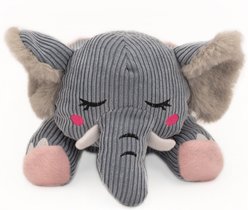 ZippyPaws Snooziez with Shhhqueaker Elephant Plush Dog Toy slide 2 of 3