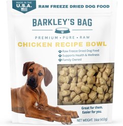 Barkley's Bag Bowls Chicken Freeze-Dried Dog Food, 16-oz bag