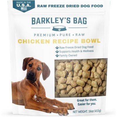 Barkley's Bag Barkley's Bag Bowls Chicken Freeze-Dried Dog Food, 16-oz bag