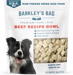 Barkley's Bag Bowls Beef Freeze-Dried Dog Food, 16-oz bag