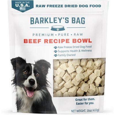 Barkley's Bag Barkley's Bag Bowls Beef Freeze-Dried Dog Food, 16-oz bag