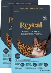 Reveal Natural Complete & Balanced Grain-Free Whitefish Recipe Dry Cat Food, 14-lb bundle