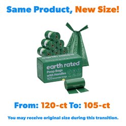 Earth Rated Dog & Cat Waste Removal Bags with Handle, Lavender, 105 count slide 2 of 7