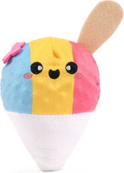 HugSmart Squeaky Spiky Ball Plush Shaved Ice Dog Toy, Medium