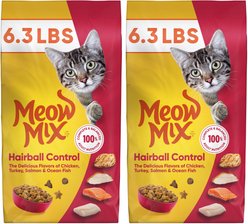 Meow Mix Hairball Control Adult Dry Cat Food, 12.6-lb bundle