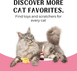 HugSmart Sheep & Pig Variety Pack Plush Cat Toy with Catnip, 3 count slide 2 of 5