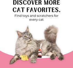HugSmart Wine & Cheese Variety Pack Plush Cat Toy with Catnip, 2 count slide 2 of 5