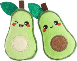 HugSmart Avocado Variety Pack Plush Cat Toy with Catnip, 2 count