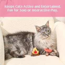 HugSmart Campfire Sausage Variety Pack Plush Cat Toy with Catnip, 2 count slide 2 of 5