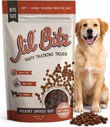 Lil' Bitz Hickory Smoked Beef Training Dog Treats, 4-oz bag