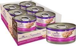 Wellness CORE Signature Selects Adult Boneless Chicken & Lamb Protein Rich Grain-Free Shredded Wet Cat Food, 2.8-oz can, case of 12