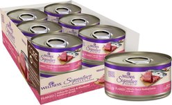 Wellness CORE Signature Selects Adult Yellowfin Tuna & Mackerel Protein Rich Grain-Free Flaked Wet Cat Food, 2.8-oz can, case of 12