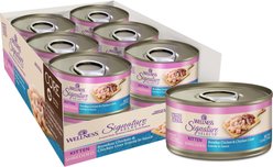 Wellness CORE Signature Selects Kitten Boneless Chicken & Chicken Liver Protein-Rich Grain-Free Shredded, 2.8-oz can, case of 12 slide 1 of 9