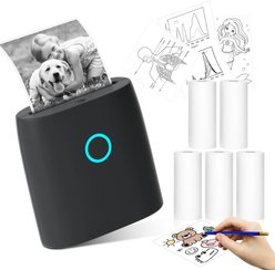 JADENS JD21 Mini Thermal Printer, Black slide 1 of 9