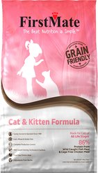 Firstmate Grain Friendly Cat & Kitten Formula Cat Food, 11-lb bag