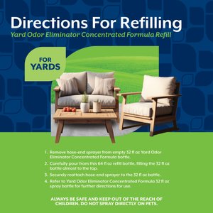 NaturVet Yard Odor Eliminator Concentrate Refill, 64-fl oz bottle