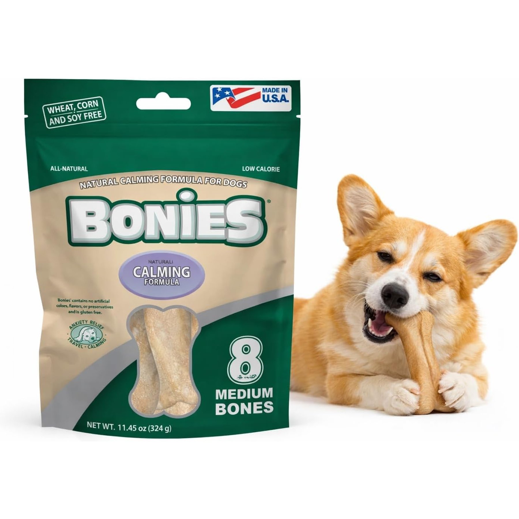 BONIES Calming Formula Medium Dog Treats, 8 count