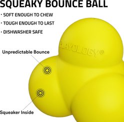Playology Chicken Scented Squeaky Bounce Ball Dog Toy, Jumbo slide 2 of 6