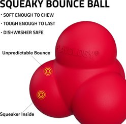 Playology Beef Scented Squeaky Bounce Ball Dog Toy, Jumbo slide 2 of 6