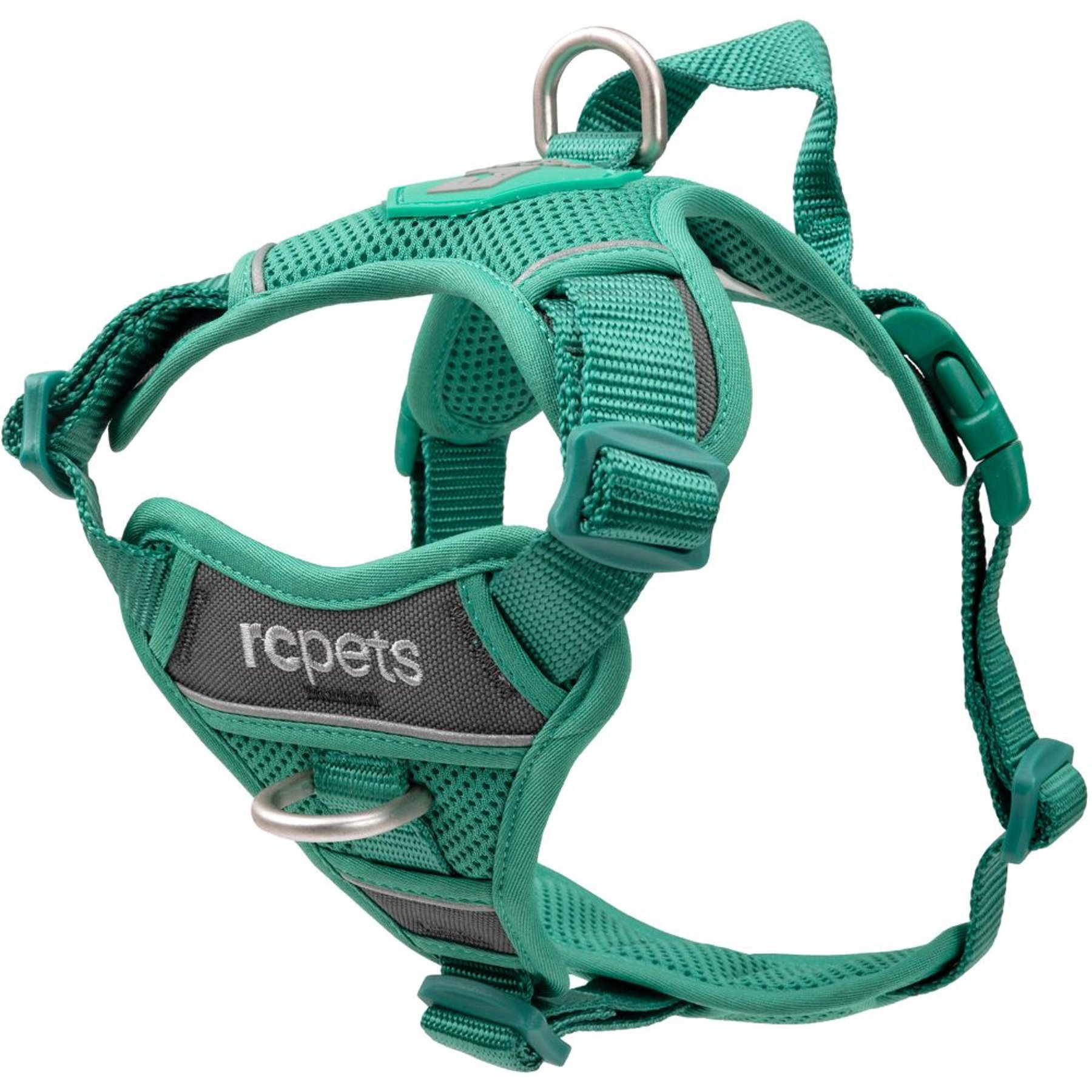 RC Pets Momentum Reflective Front & Back-Clip Dog Harness, Parakeet, X-Large: 30 to 40-in chest