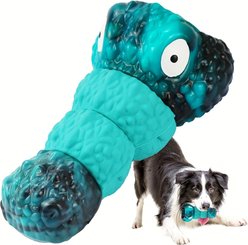Kseroo Indestructible Beef Flavor Squeaky Tough Chewy Dog Toy, Blue