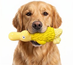Kseroo Indestructible Crocodile Dog Toy Set, Yellow