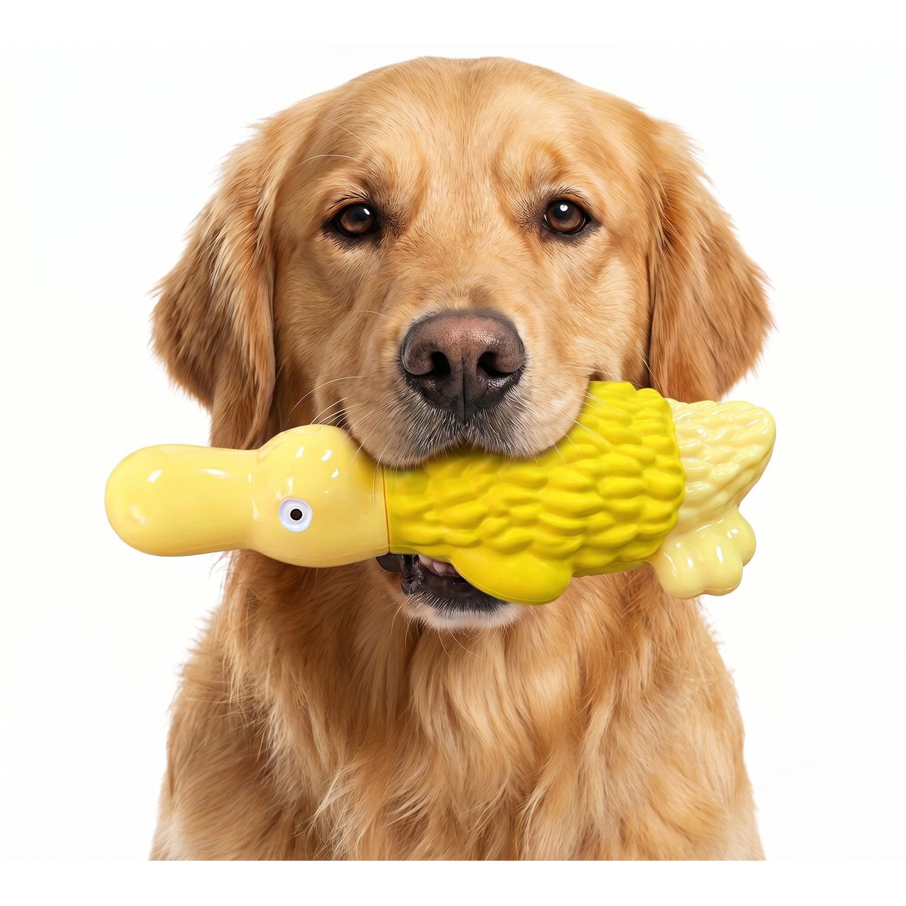 Kseroo Indestructible Crocodile Dog Toy Set, Yellow